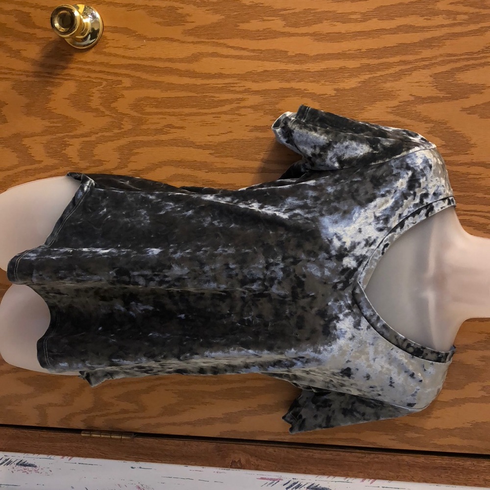 Crushed velvet z supply shirt